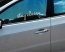 Stay Classy Quote Wall Decal Car Sticker Motivational Quote Decals